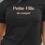 T-Shirt Noir Petite-Fille de compet' Pour femme-1