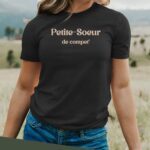 T-Shirt Noir Petite-Soeur de compet' Pour femme-2
