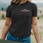 T-Shirt Noir Super Belle-Maman édition limitée Pour femme-2