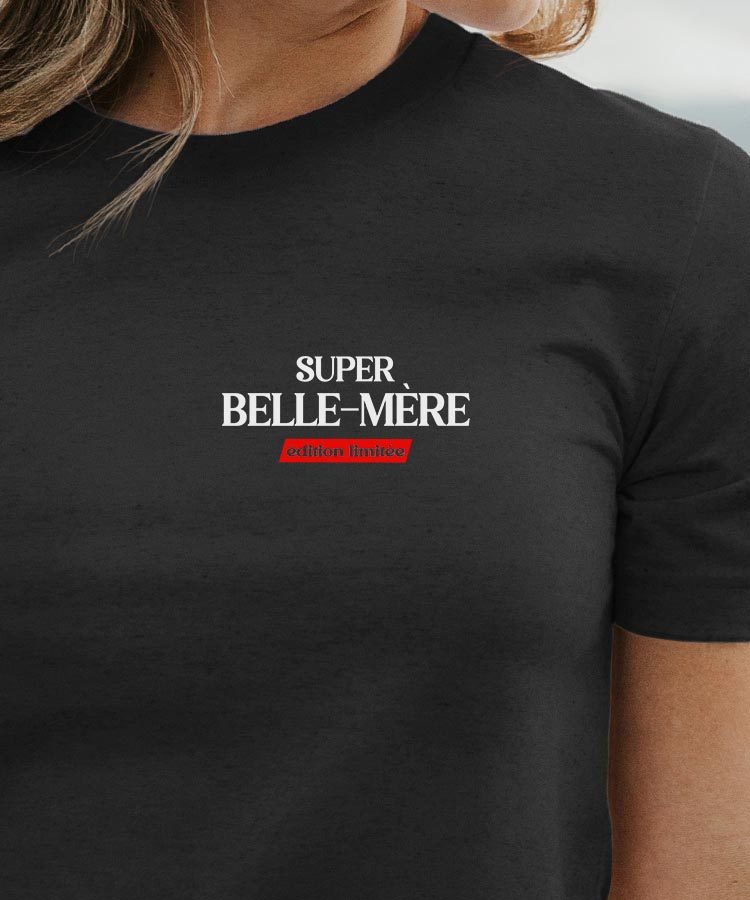 T-Shirt Noir Super Belle-Mère édition limitée Pour femme-1