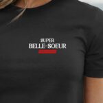 T-Shirt Noir Super Belle-Soeur édition limitée Pour femme-1