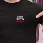 T-Shirt Noir Super Fiston édition limitée Pour homme-1