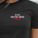 T-Shirt Noir Super Grand-Mère édition limitée Pour femme-1