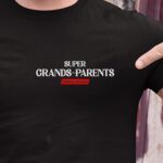 T-Shirt Noir Super Grands-Parents édition limitée Pour homme-1