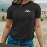 T-Shirt Noir Super Maminou édition limitée Pour femme-2