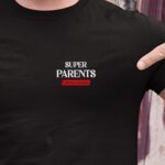 T-Shirt Noir Super Parents édition limitée Pour homme-1