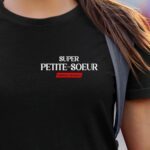 T-Shirt Noir Super Petite-Soeur édition limitée Pour femme-1