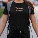 T-Shirt Noir Tantine de compet' Pour femme-2
