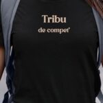 T-Shirt Noir Tribu de compet' Pour femme-1