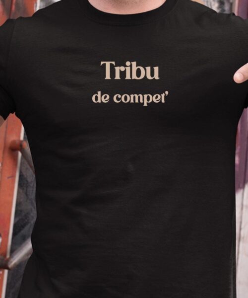 T-Shirt Noir Tribu de compet’ Pour homme-1