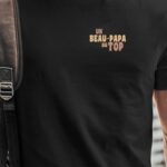 T-Shirt Noir Un Beau-Papa au top Pour homme-1