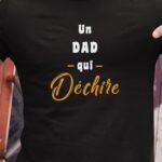 T-Shirt Noir Un Dad Qui déchire Pour homme-1