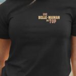 T-Shirt Noir Une Belle-Maman au top Pour femme-1