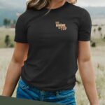 T-Shirt Noir Une Binôme au top Pour femme-2