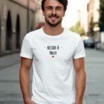 T-Shirt Blanc Accro à Arles Pour homme-1