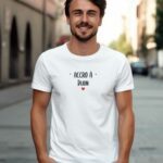 T-Shirt Blanc Accro à Dijon Pour homme-1