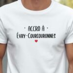 T-Shirt Blanc Accro à Évry-Courcouronnes Pour homme-2