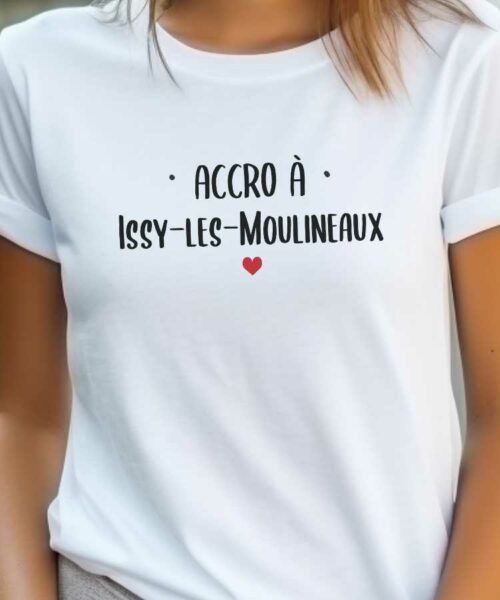 T-Shirt Blanc Accro à Issy-les-Moulineaux Pour femme-2