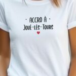 T-Shirt Blanc Accro à Joué-lès-Tours Pour femme-2