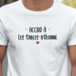 T-Shirt Blanc Accro à Les Sables-d'Olonne Pour homme-2