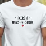 T-Shirt Blanc Accro à Marcq-en-Barœul Pour homme-2