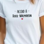 T-Shirt Blanc Accro à Rueil-Malmaison Pour femme-2