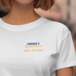 T-Shirt Blanc Fabriqué à Asnières-sur-Seine Pour femme-2