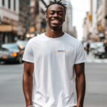 T-Shirt Blanc Fabriqué à Aubervilliers Pour homme-1