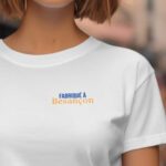 T-Shirt Blanc Fabriqué à Besançon Pour femme-2