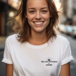 T-Shirt Blanc Aix-en-Provence de coeur Pour femme-2
