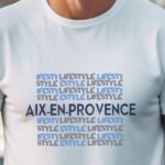 T-Shirt Blanc Aix-en-Provence lifestyle Pour homme-1