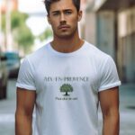 T-Shirt Blanc Aix-en-Provence pour plus de vert Pour homme-2