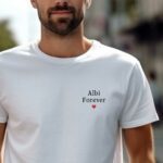 T-Shirt Blanc Albi forever Pour homme-2