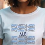 T-Shirt Blanc Albi lifestyle Pour femme-1