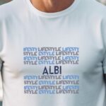 T-Shirt Blanc Albi lifestyle Pour homme-1