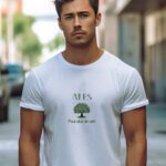 T-Shirt Blanc Alès pour plus de vert Pour homme-2