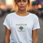 T-Shirt Blanc Angoulême pour plus de vert Pour femme-2