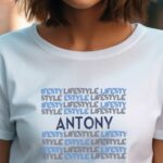 T-Shirt Blanc Antony lifestyle Pour femme-1