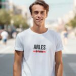 T-Shirt Blanc Arles je t'aime Pour homme-1