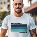 T-Shirt Blanc Aventure à Antibes Pour homme-2