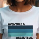 T-Shirt Blanc Aventure à Argenteuil Pour femme-2