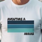 T-Shirt Blanc Aventure à Arras Pour homme-1