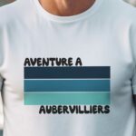 T-Shirt Blanc Aventure à Aubervilliers Pour homme-1
