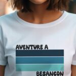 T-Shirt Blanc Aventure à Besançon Pour femme-2