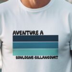 T-Shirt Blanc Aventure à Boulogne-Billancourt Pour homme-1