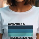 T-Shirt Blanc Aventure à Boulogne-sur-Mer Pour femme-2