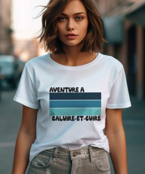 T-Shirt Blanc Aventure à Caluire-et-Cuire Pour femme-1