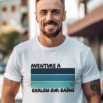 T-Shirt Blanc Aventure à Chalon-sur-Saône Pour homme-2