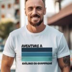 T-Shirt Blanc Aventure à Châlons-en-Champagne Pour homme-2
