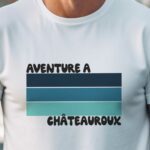 T-Shirt Blanc Aventure à Châteauroux Pour homme-1